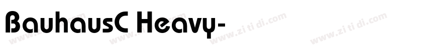 BauhausC Heavy字体转换